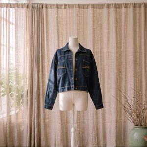 Y2K Zana Di Dark Blue Denim Jacket